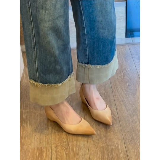 Damen spitze Absatzschuhe EB