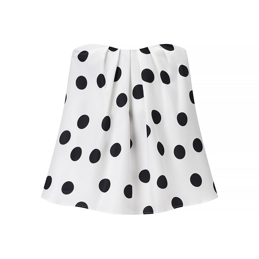 Damen weit geschnittene Culotte mit punktemuster EB
