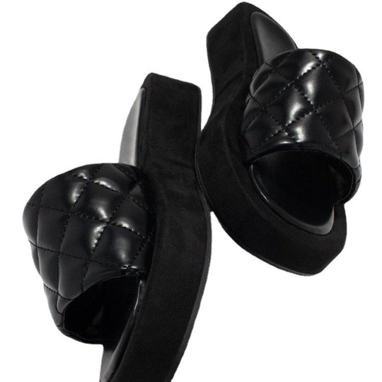 Damen Bequeme Slipper mit gepolstertem Riemen und rutschfester Sohle EB