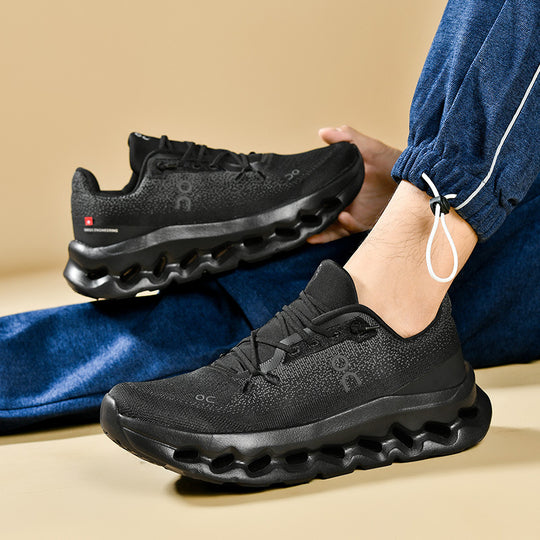 Unisex leichte Performance-Laufschuhe mit Hohlkammer-Zwischensohle und nahtlosem Strickoberteil EB