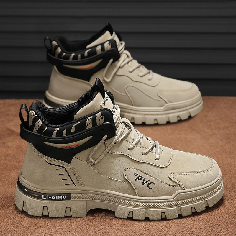 Damen robuste High-Top Sneakers mit verstärkter Sohle und atmungsaktivem Obermaterial EB