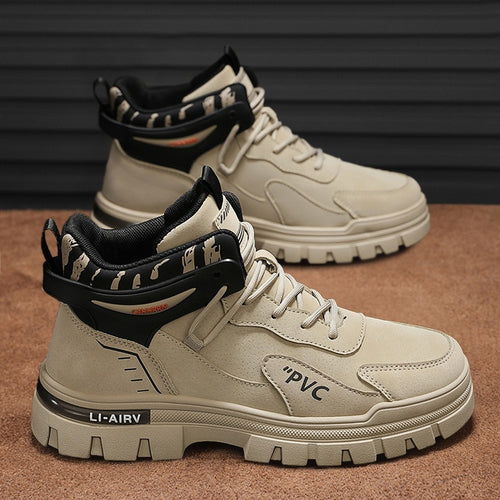 Damen robuste High-Top Sneakers mit verstärkter Sohle und atmungsaktivem Obermaterial EB