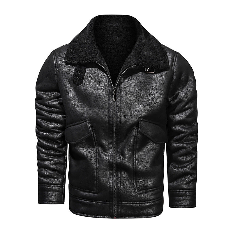 Herren jacke mit warmem Fleeceinnenfutter und praktischen Taschen EB