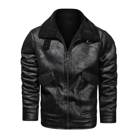 Herren jacke mit warmem Fleeceinnenfutter und praktischen Taschen EB
