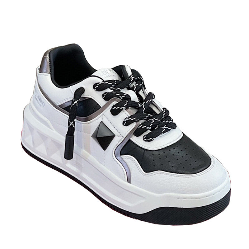 Damen Chunky Sneakers mit atmungsaktiver Oberflächenstruktur und rutschfester Sohle EB