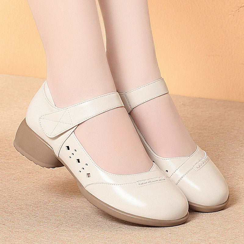 Damen Mary Jane Ballerinas mit verstellbarem Riemen und komfortabler Sohle EB