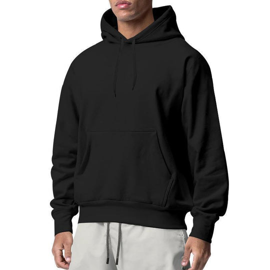 Herren nan Premium-Kapuzenpullover mit Kängurutasche, innen angerautem Fleece, verstärkter Nackennaht und geripptem Saum EB