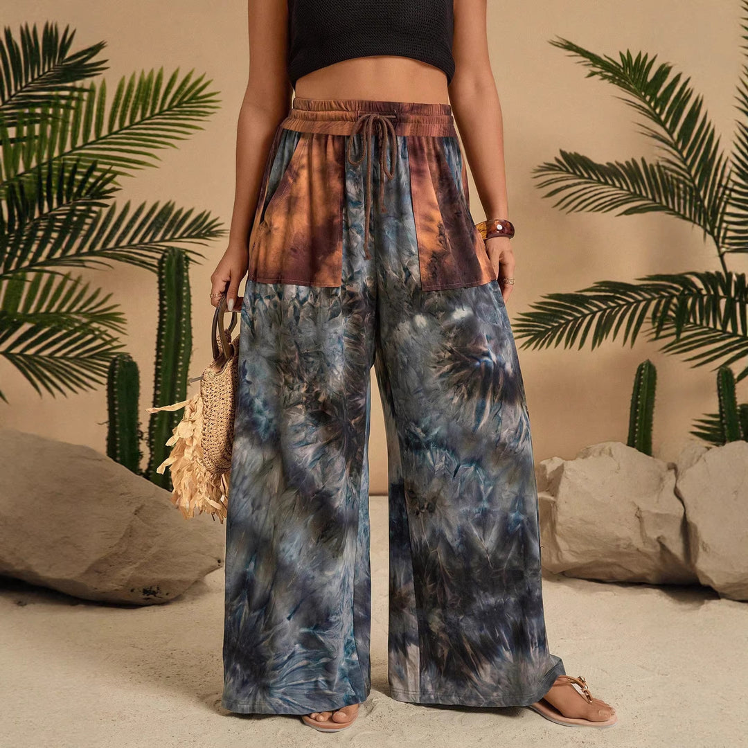 Damen Stilvolles Loungewear-Set mit lässigem Schnitt und modischem Muster EB