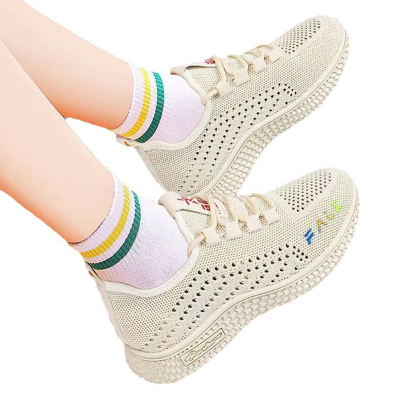 Damen Atmungsaktive Freizeitsneaker mit elastischen Einsätzen EB