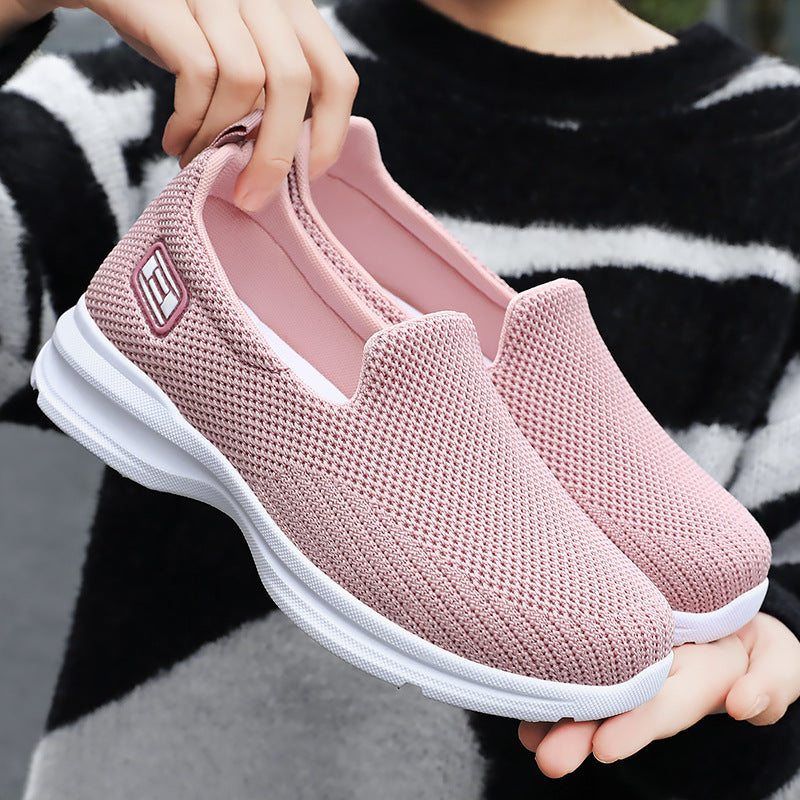 Damen Atmungsaktive Slip-On Laufschuhe mit weichem Innenfutter EB