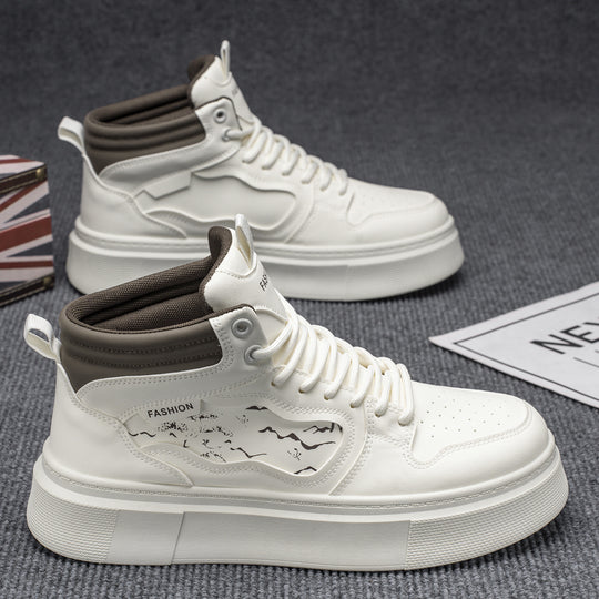 Damen Hohe Sneaker mit griffiger Sohle und modischem Obermaterial EB