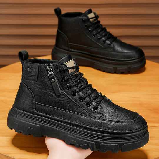 Damen robuste Schnürboots mit hohem Knöchelschutz und rutschfester Sohle EB