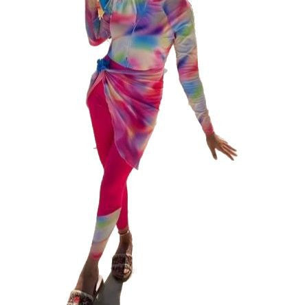 Damen Modischer Beachwear-Anzug mit Wickeldesign EB