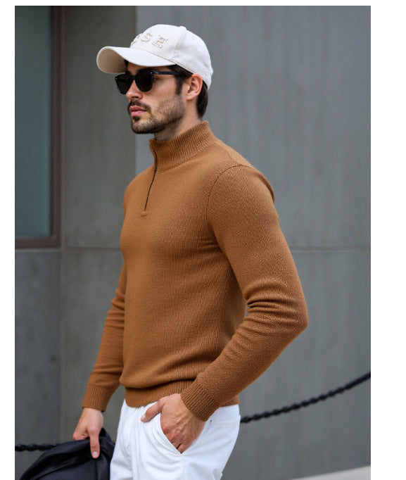 Herren Rollkragenpullover mit modernem Strukturdesign EB