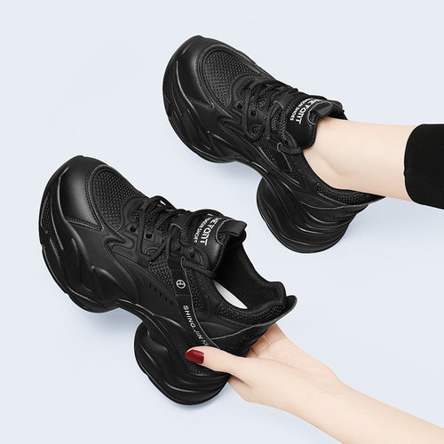 Damen Atmungsaktive und komfortable Sneakers mit dämpfender Sohle EB