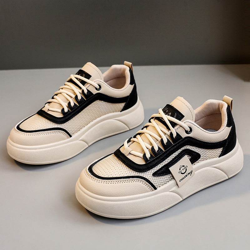 Damen Sportliche Sneakers mit atmungsaktiver Mesh-Oberfläche und elastischer Sohle EB