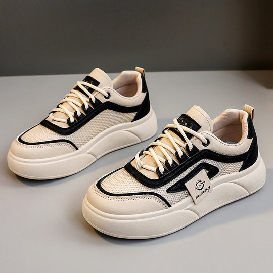 Damen Sportliche Sneakers mit atmungsaktiver Mesh-Oberfläche und elastischer Sohle EB