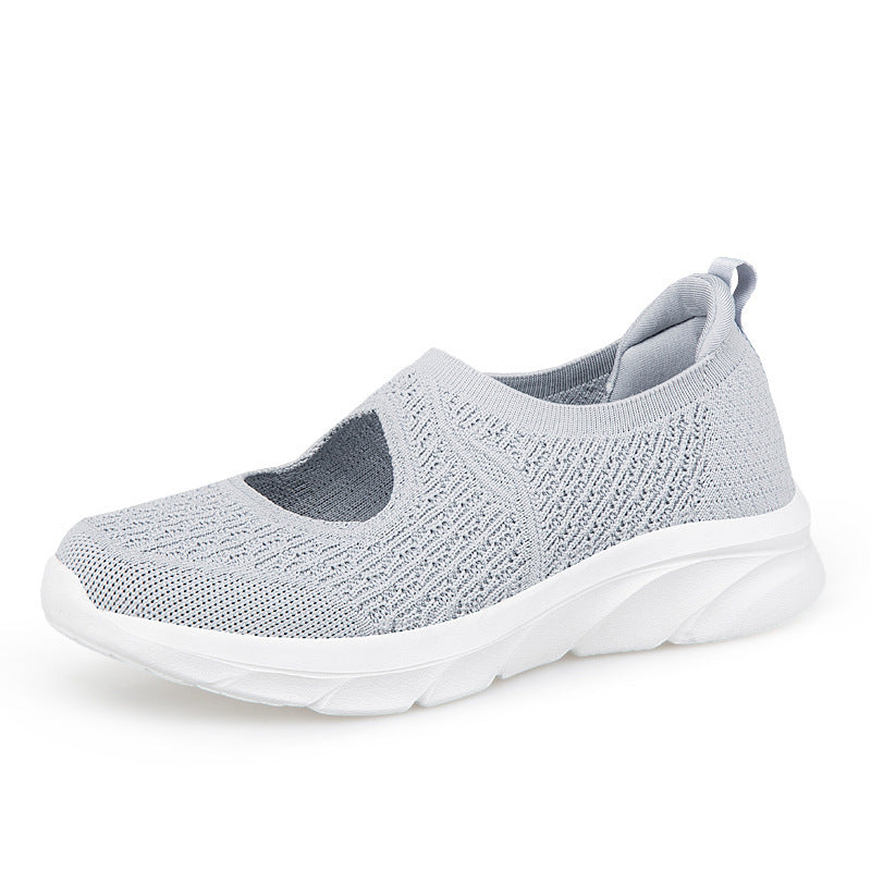 Damen Slip-On Freizeitschuhe mit atmungsaktivem Textil-Obermaterial EB