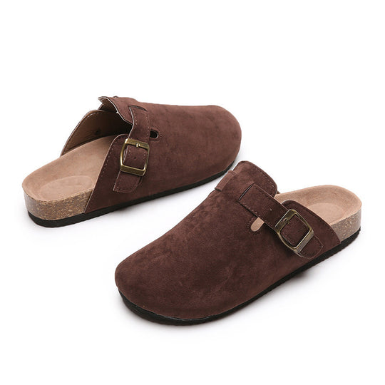 Damen Bequeme Clogs mit verstellbarem Riemen und ergonomischer Sohle EB