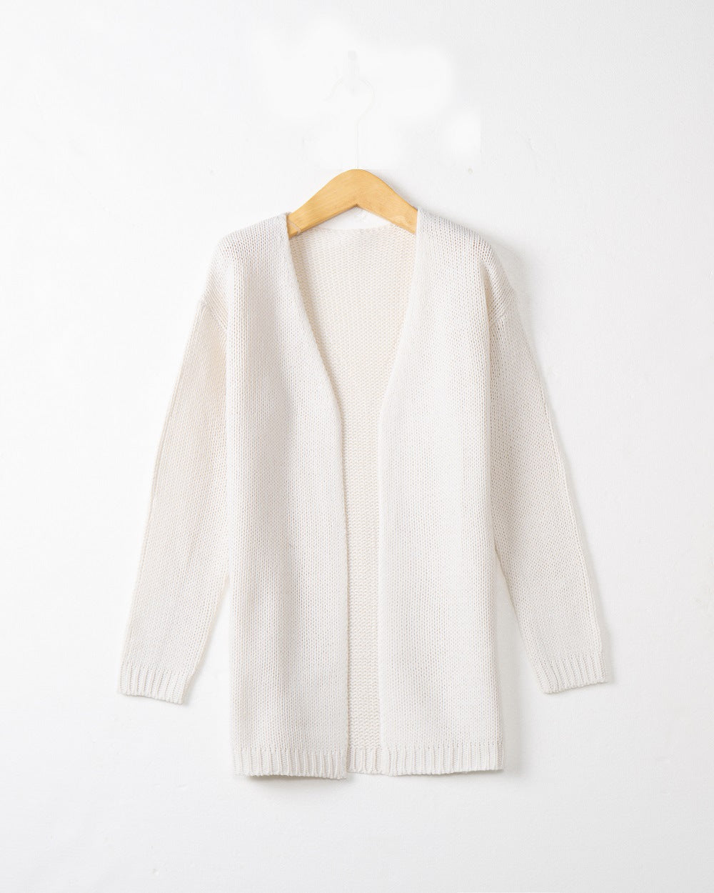 Damen Offene Strickjacke mit lässigem Schnitt und Taschen EB