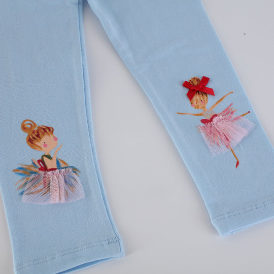 Mädchen Leggings mit Ballettmotiv EB