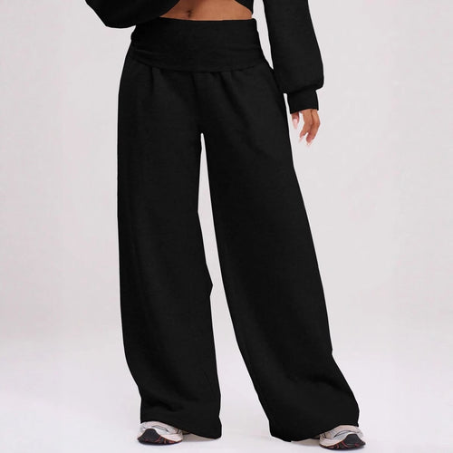 Damen Lässige weit geschnittene Freizeithose EB