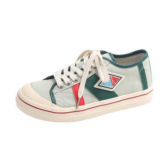 Damen Sportliche Sneaker mit Kontrastnähten und hochwertigem Material EB