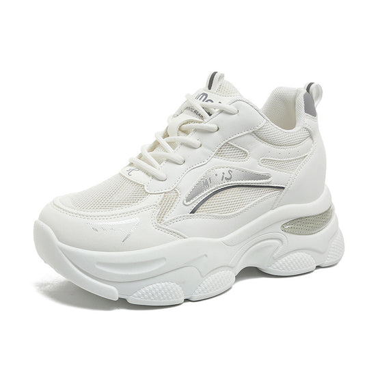 Damen Sportliche Chunky Sneakers mit atmungsaktivem Mesh-Obermaterial EB
