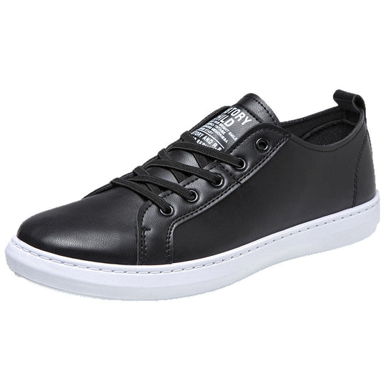Herren Casual-Leder Sneakers mit rutschfester Sohle und atmungsaktivem Innenfutter EB
