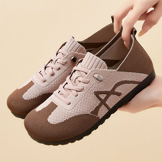 Damen Atmungsaktive Freizeit-Sneaker mit elastischem Obermaterial EB