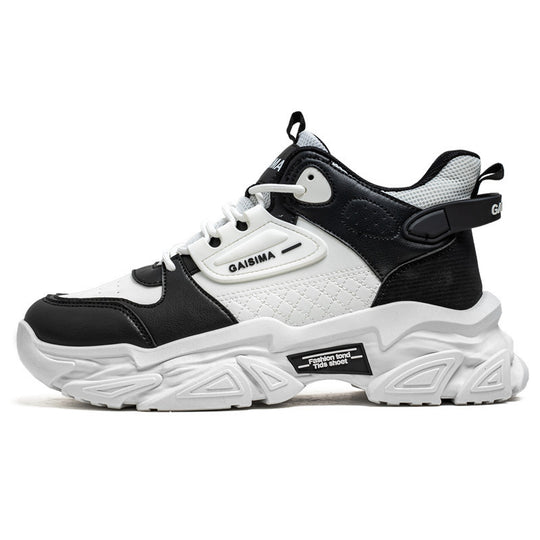 Unisex markante Chunky-Sneaker mit gesteppter Seitenpartie, Kunstleder-Overlays und profiliertem Offroad-Sohlenprofil EB