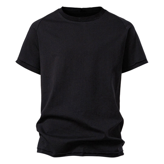 Herren lässiges Kurzarmshirt mit modischem Schnitt und atmungsaktiver Baumwolle EB