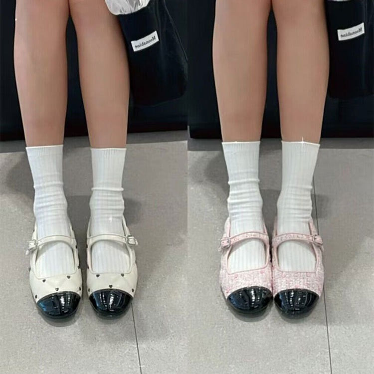 Damen Ballerinas mit eleganter Schnallenakzentgestaltung EB