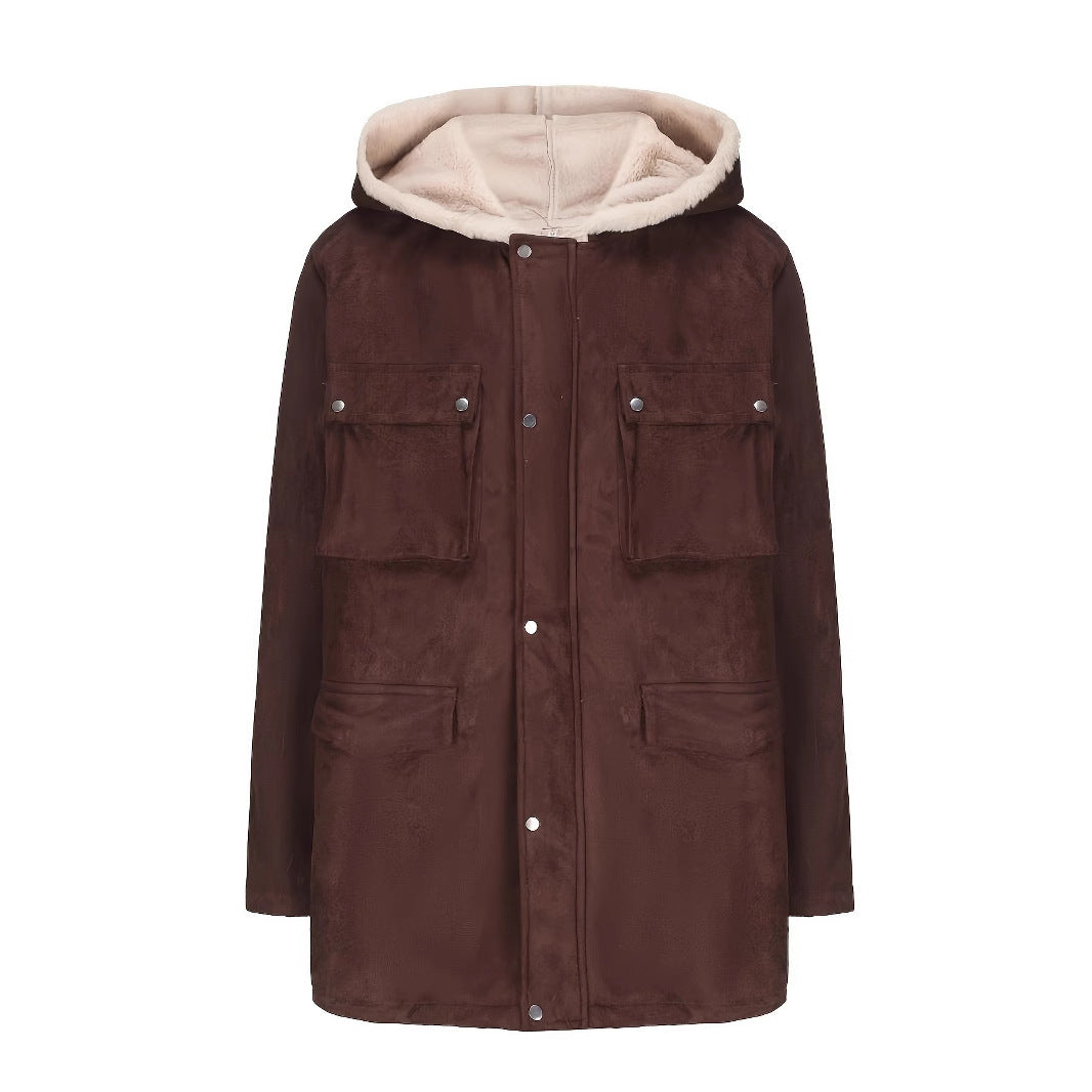 Damen Wickeljacke mit kuscheligem Innenfutter EB