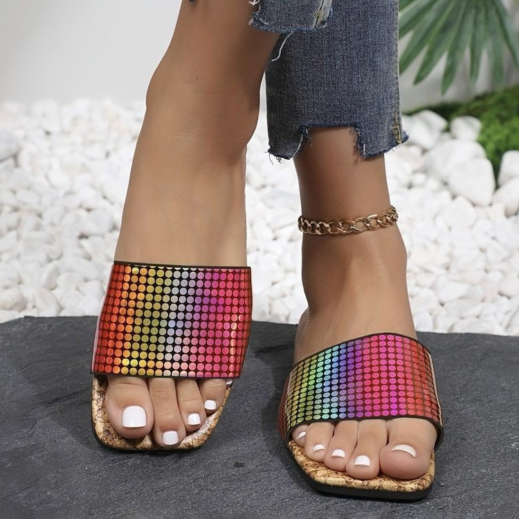 Damen Komfortable Riemchensandalen mit modischen Korksohlen EB