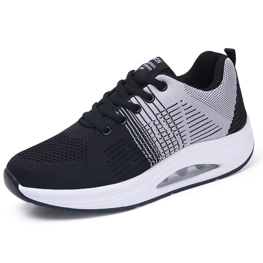 Damen Sportliche Dämpfungssneakers mit atmungsaktivem Obermaterial und rutschfester Sohle EB