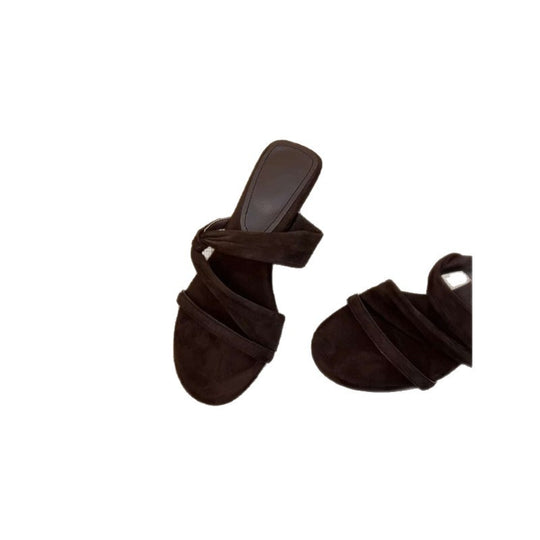 Damen komfortable Zehentrenner-Sandalen mit elegantem Riemendesign EB
