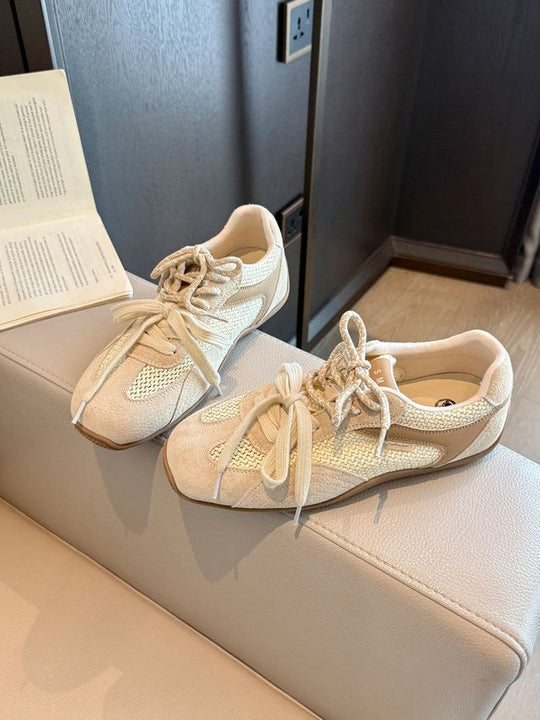 Damen atmungsaktive Lifestyle-Sneaker mit luxuriösem Wildleder-Obermaterial und flexiblem Sohlenprofil EB