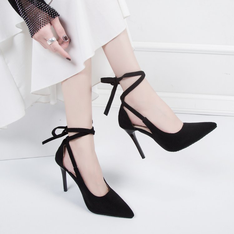 Damen High-Heels mit transparentem Knöchel EB