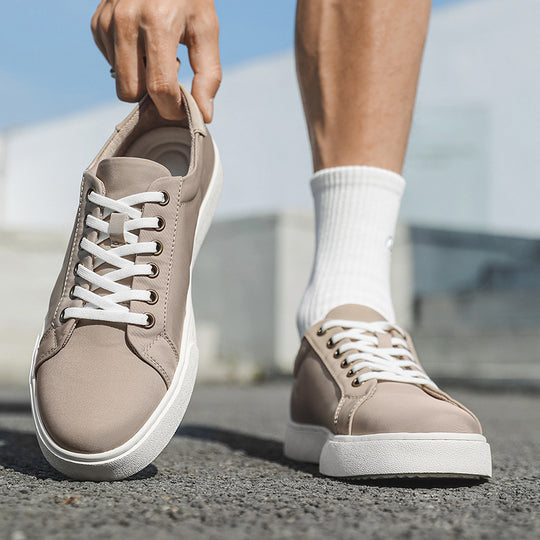Damen Modische und bequeme Sneakers aus veganem Leder EB