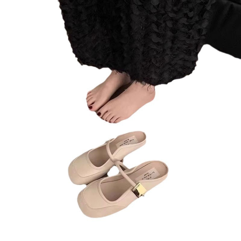 Damen Ballerina-Schuhe mit verstellbarem Riemen und stilvollem Design EB