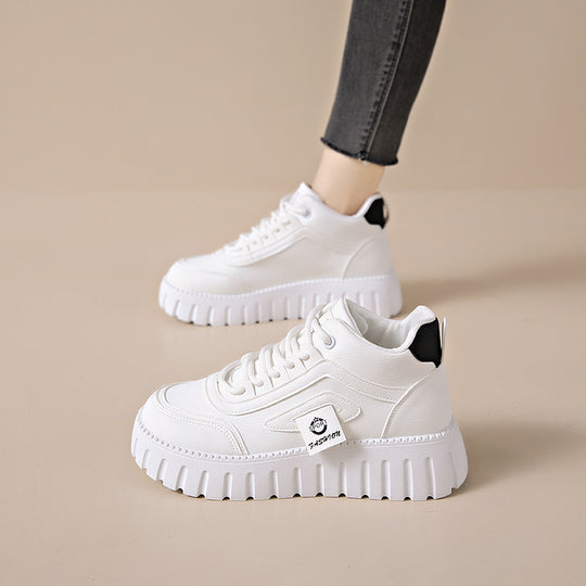 Damen Modische High-Top Sneakers mit komfortabler Profilsohle EB