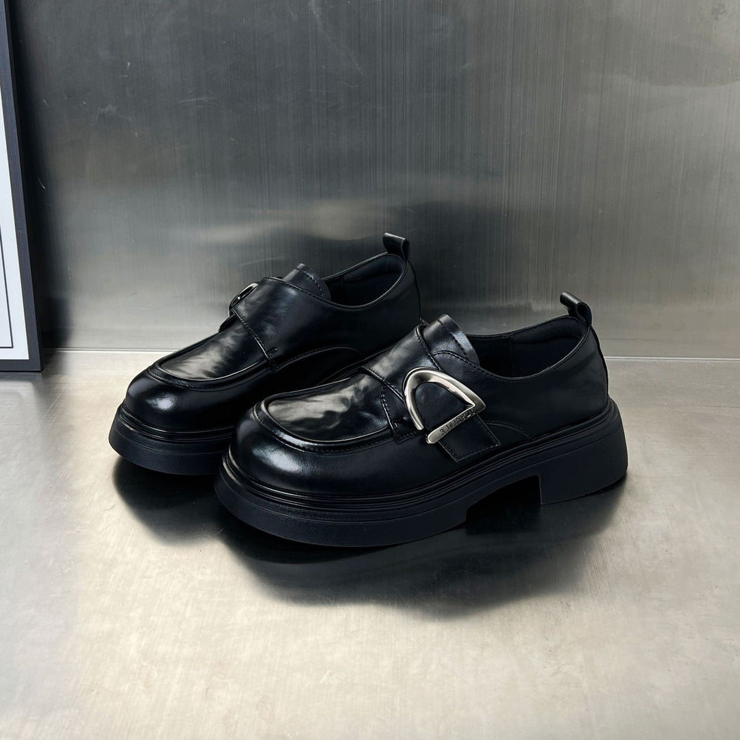 Damen Trendige Loafers mit modischer Schnalle EB
