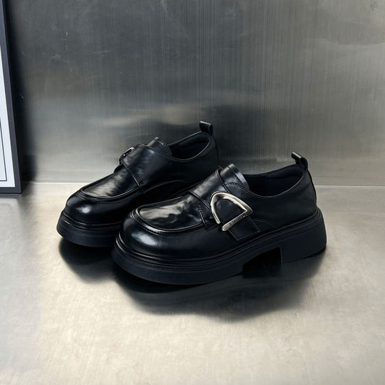 Damen Trendige Loafers mit modischer Schnalle EB