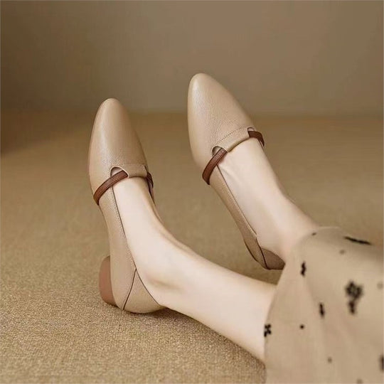 Damen Elegante Sling-Pumps mit modischem Riemchen und geschwungenem Absatz EB