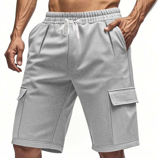 Damen komfortable Cargo-Shorts mit elastischem Bund und praktischen Seitentaschen EB