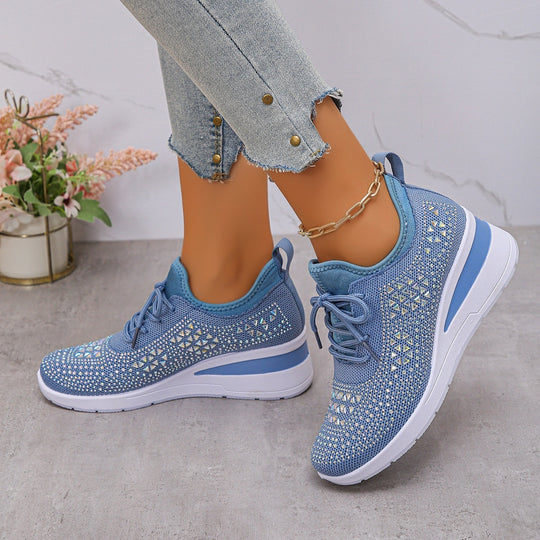 Damen Sportliche Sneakers mit atmungsaktivem Obermaterial und modischem Design EB