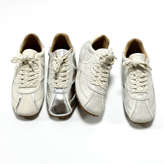 Damen Sportliche Lifestyle Sneakers mit elegantem Glanz EB