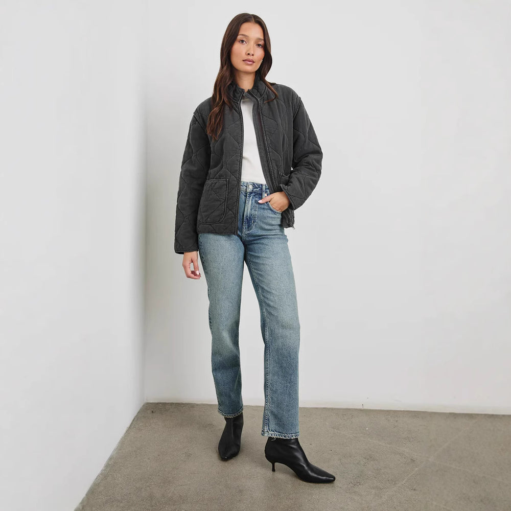 Damen gestepfte Freizeitjacke mit praktischen Taschen EB