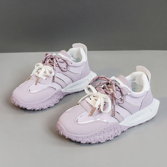 Damen Sportliche Luxus Sneakers mit atmungsaktiver Netzoberfläche und dämpfender Sohle EB